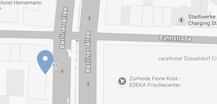 Standort Wertgutachter Perdux in Düsseldorf auf der Berliner Alle 59